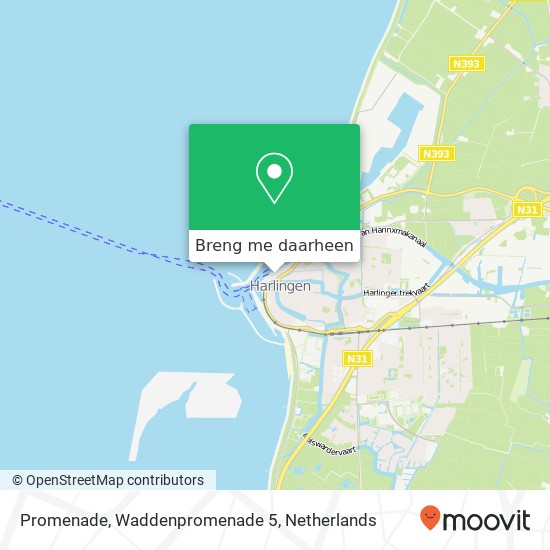 Promenade, Waddenpromenade 5 kaart