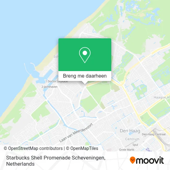 Starbucks Shell Promenade Scheveningen kaart
