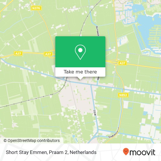 Short Stay Emmen, Praam 2 kaart