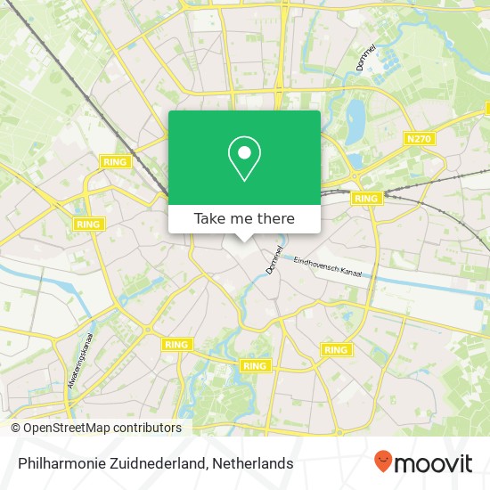 Philharmonie Zuidnederland kaart