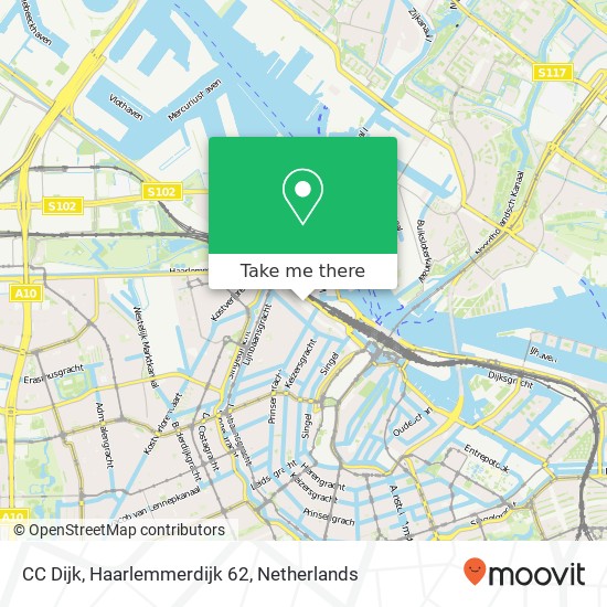 CC Dijk, Haarlemmerdijk 62 kaart