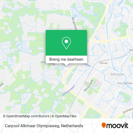 Carpool Alkmaar Olympiaweg kaart