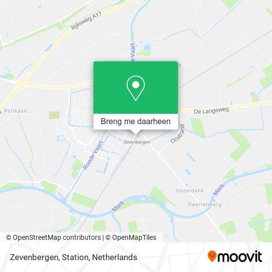 Zevenbergen, Station kaart