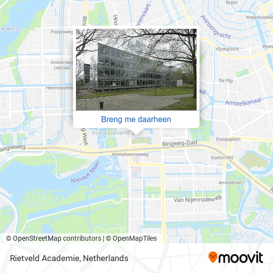 Rietveld Academie kaart