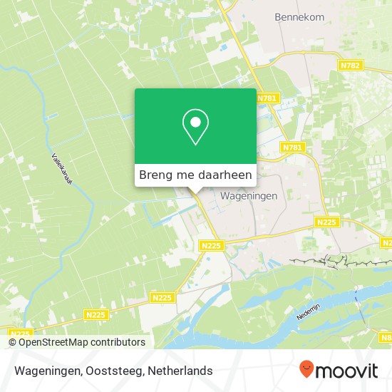 Wageningen, Ooststeeg kaart