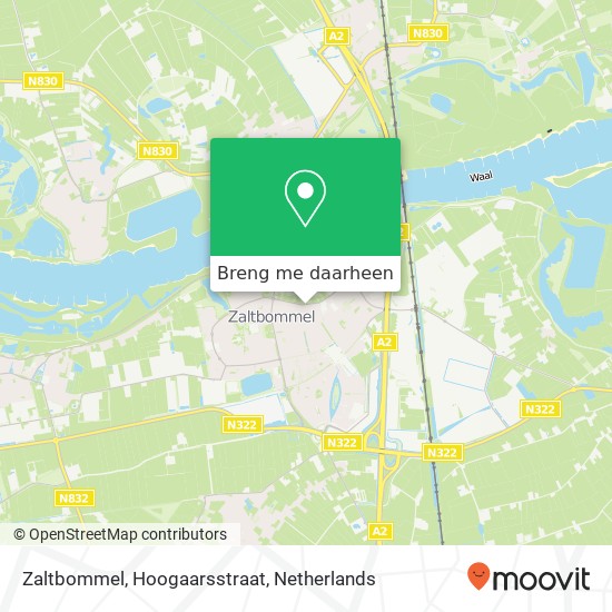 Zaltbommel, Hoogaarsstraat kaart