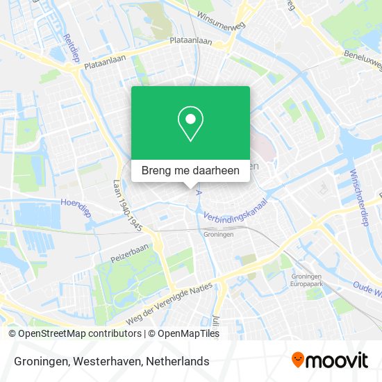Groningen, Westerhaven kaart