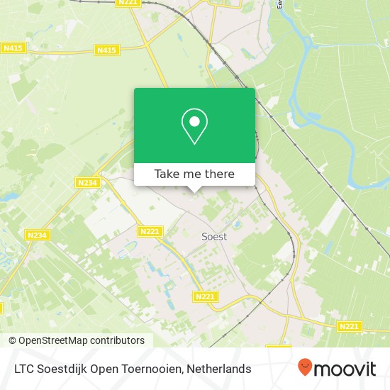 LTC Soestdijk Open Toernooien, Schrikslaan 1 kaart