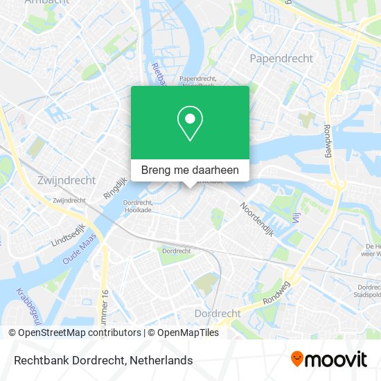 Rechtbank Dordrecht kaart