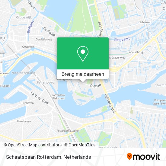 Schaatsbaan Rotterdam kaart