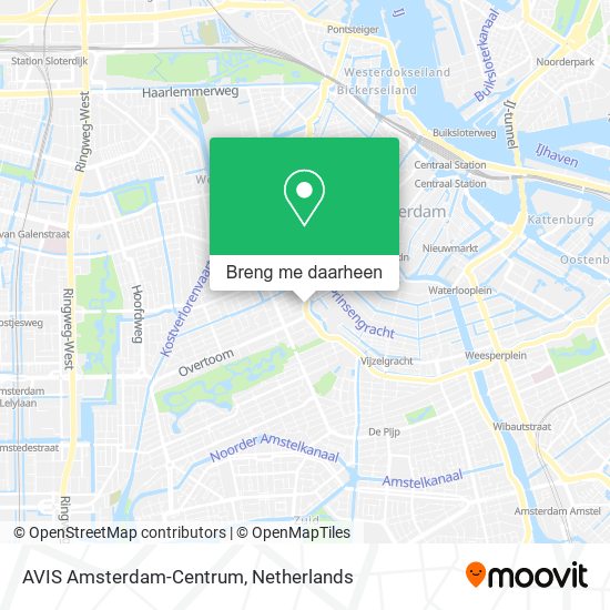 AVIS Amsterdam-Centrum kaart