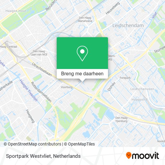 Sportpark Westvliet kaart