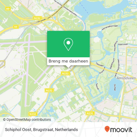Schiphol Oost, Brugstraat kaart