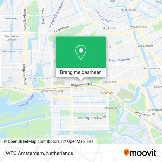 WTC Amsterdam kaart