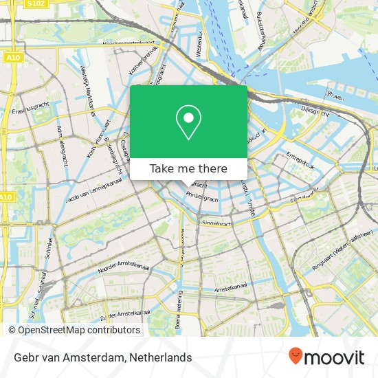 Gebr van Amsterdam, Kerkstraat 140 kaart