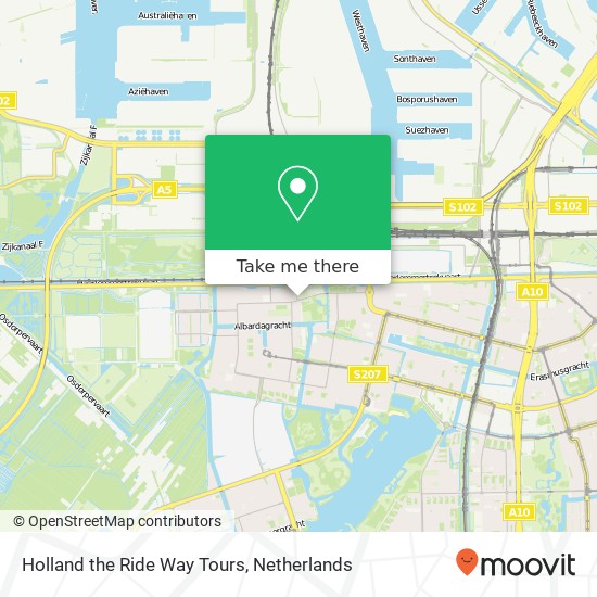 Holland the Ride Way Tours kaart