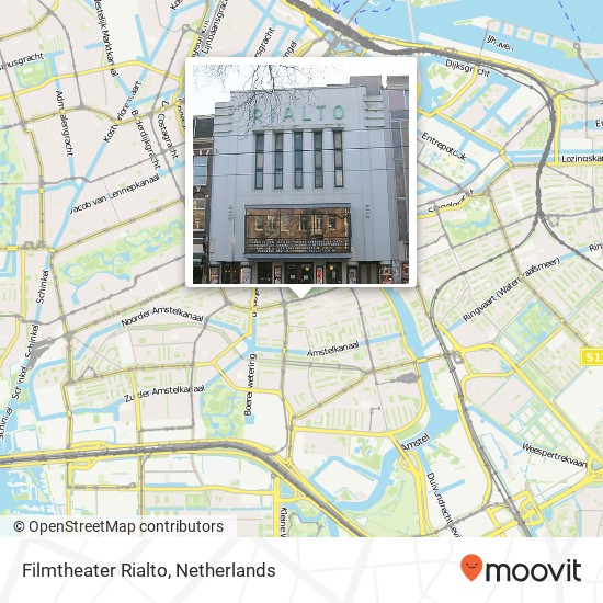 Filmtheater Rialto kaart