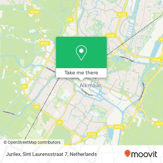 Jurilex, Sint Laurensstraat 7 kaart