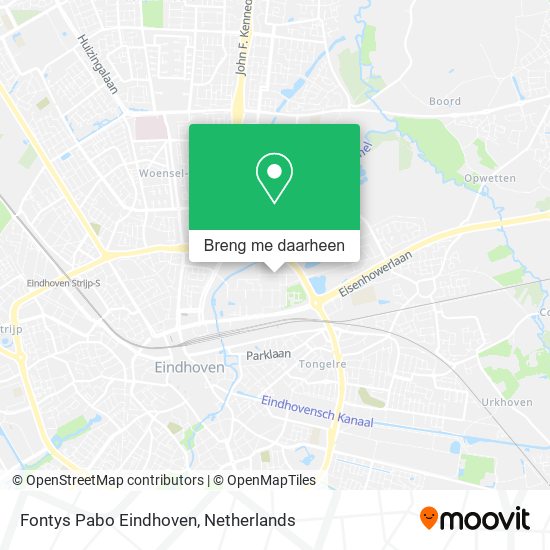 Fontys Pabo Eindhoven kaart