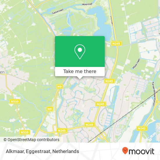 Alkmaar, Eggestraat kaart
