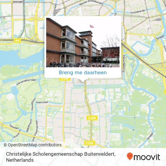 Christelijke Scholengemeenschap Buitenveldert, De Cuserstraat 3 kaart