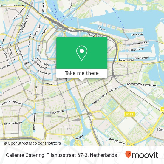 Caliente Catering, Tilanusstraat 67-3 kaart