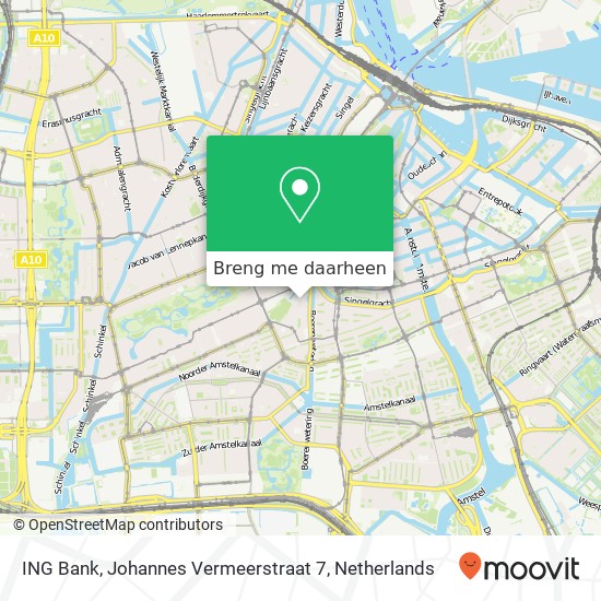 ING Bank, Johannes Vermeerstraat 7 kaart