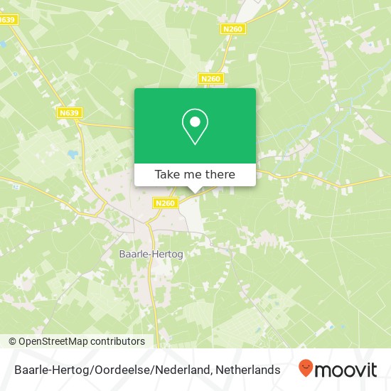 Baarle-Hertog / Oordeelse / Nederland kaart