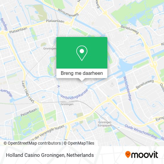 Holland Casino Groningen kaart