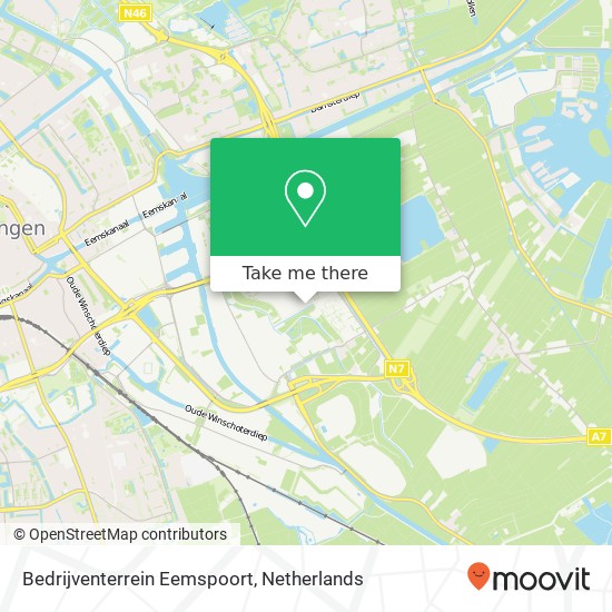 Bedrijventerrein Eemspoort kaart