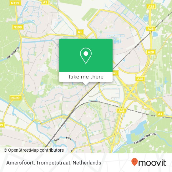 Amersfoort, Trompetstraat kaart