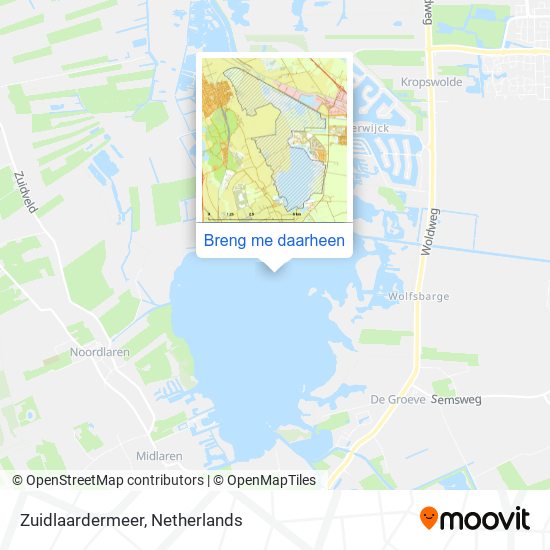 Zuidlaardermeer kaart