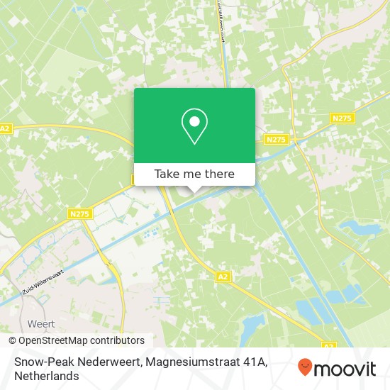 Snow-Peak Nederweert, Magnesiumstraat 41A kaart