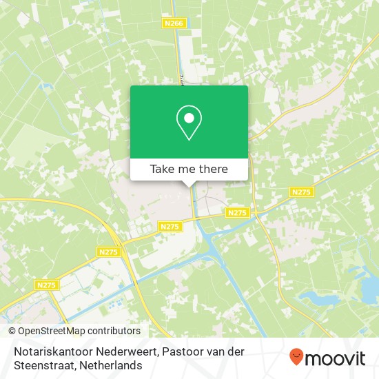 Notariskantoor Nederweert, Pastoor van der Steenstraat kaart