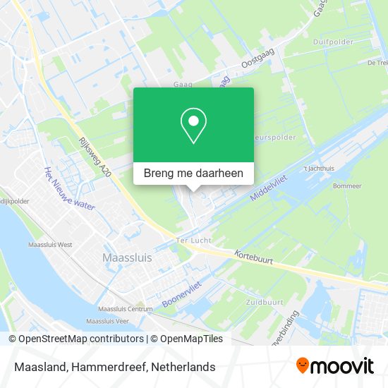 Maasland, Hammerdreef kaart