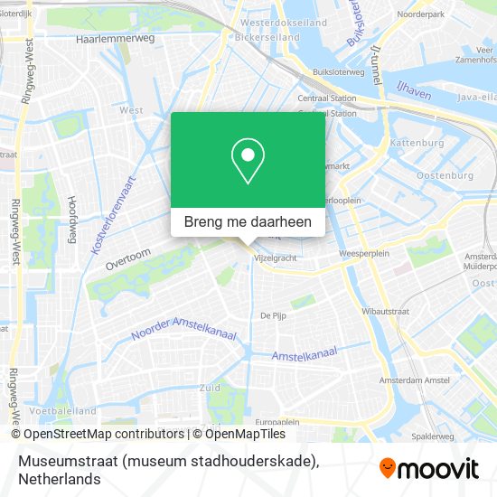 Museumstraat (museum stadhouderskade) kaart