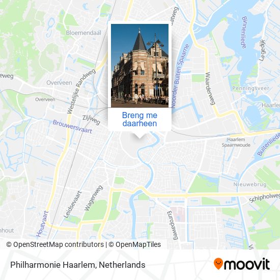 Philharmonie Haarlem kaart
