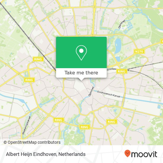 Albert Heijn Eindhoven, Vestdijk 1 kaart