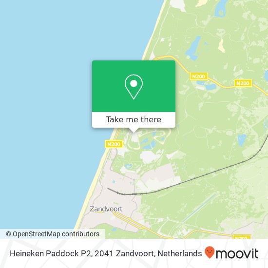 Heineken Paddock P2, 2041 Zandvoort kaart