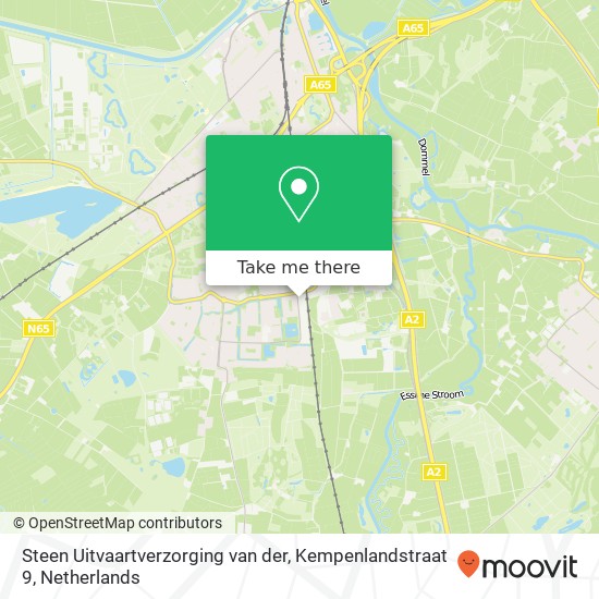 Steen Uitvaartverzorging van der, Kempenlandstraat 9 kaart