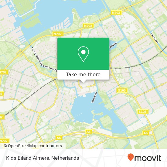 Kids Eiland Almere kaart