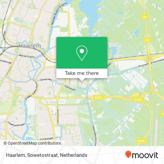 Haarlem, Sowetostraat kaart