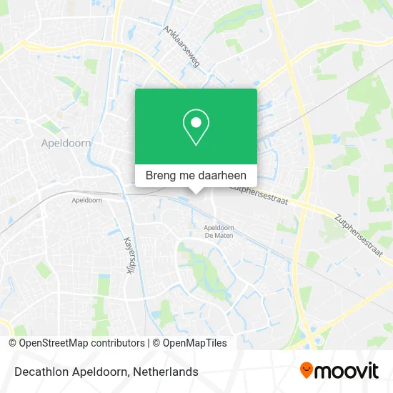 Decathlon Apeldoorn kaart