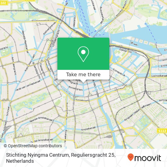 Stichting Nyingma Centrum, Reguliersgracht 25 kaart