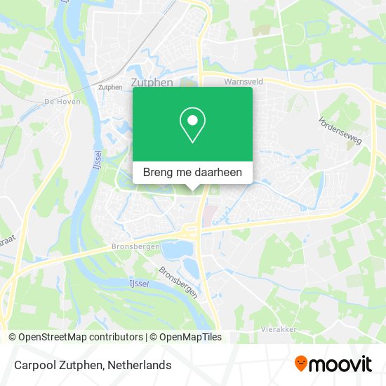 Carpool Zutphen kaart