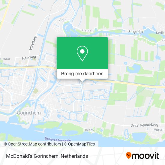 McDonald's Gorinchem kaart