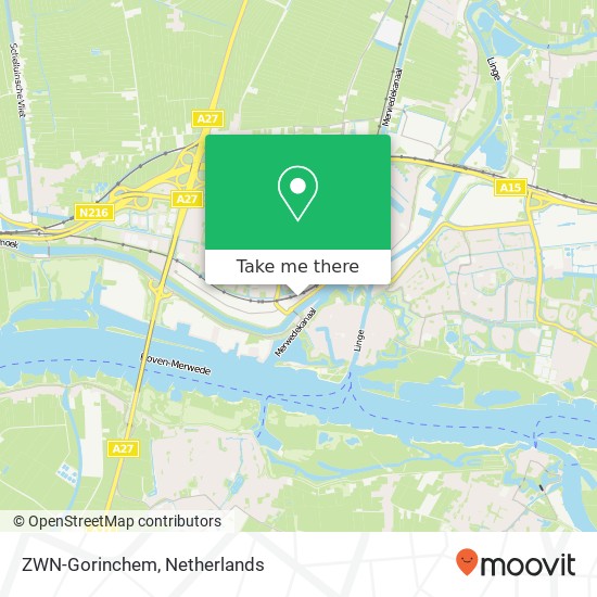 ZWN-Gorinchem kaart