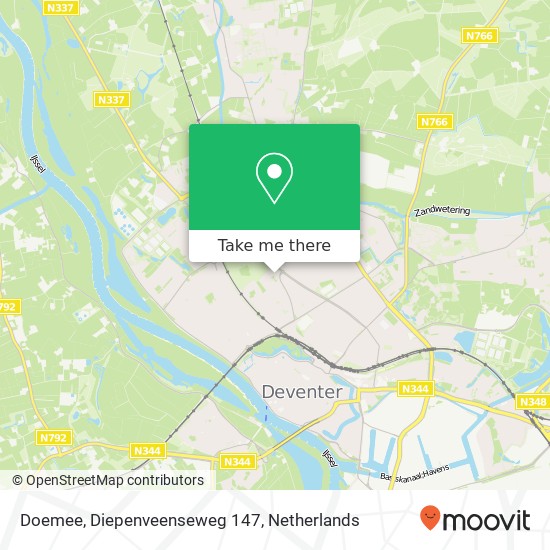 Doemee, Diepenveenseweg 147 kaart