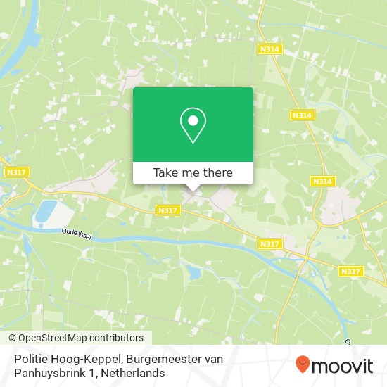 Politie Hoog-Keppel, Burgemeester van Panhuysbrink 1 kaart