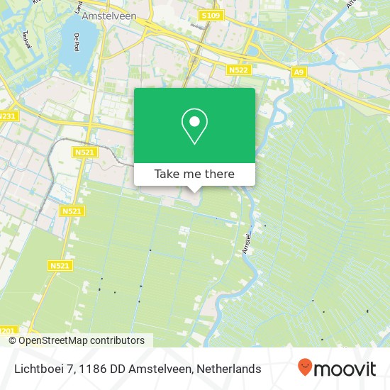 Lichtboei 7, 1186 DD Amstelveen kaart